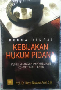 Bunga Rampai Kebijakan Hukum Pidana (Perkembangan Penyusunan Konsep KUHP Baru)