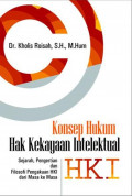 Konsep Hukum hak Kekayaan Intelektual HKI : Sejarah, Pengertian dan Filosofi Pengakuan HKI dari Masa ke Masa