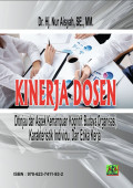 Kinerja Dosen : Ditinjau dari Aspek Kemampuan Kognitif, Budaya Organisasi, Karakteristik Individu dan Etika Kerja