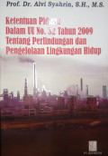 Ketentuan Pidana dalam UU No. 32 Tahun 2009 Tentang Perlindungan dan Pengelolaan Lingkungan Hidup