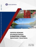 Statistik Ekonomi Keuangan Daerah Sumatera Utara : Regional Economic - Financial Statistics Vol.21 No.1