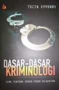 Dasar - Dasar Kriminologi