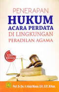 Penerapan Hukum Acara Perdata di LIngkungan Peradilan Agama